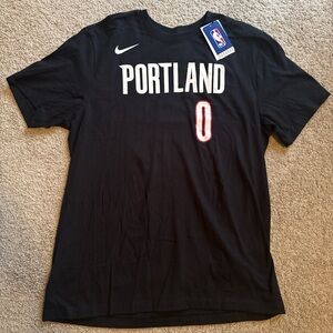 Nike Portland Black Tee with Number 0